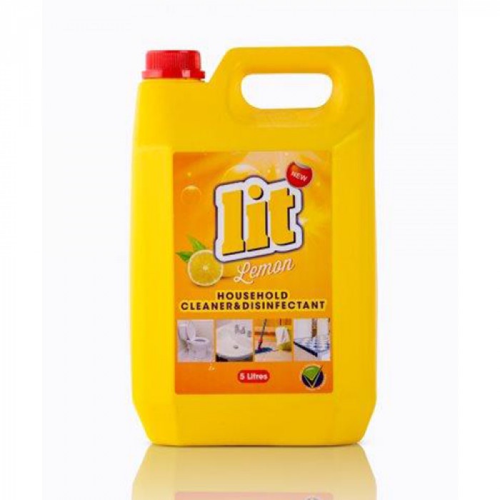 Lit Household Cleaner Disinfectant (Lemon)- 5ltr