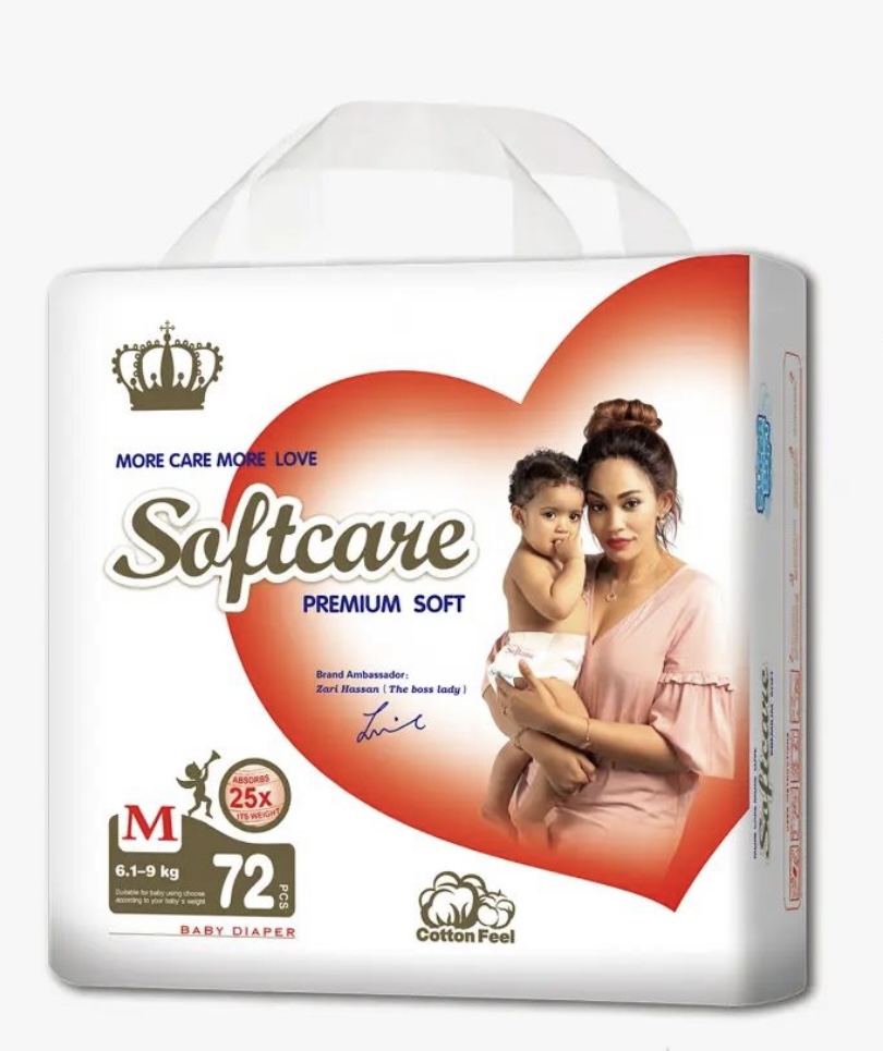 Softcare Baby Diapers Medium 72pc (6-9Kg)