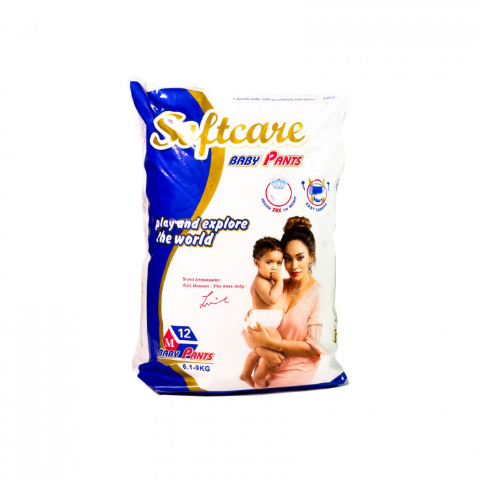 Softcare Baby Pants Medium - 12pc