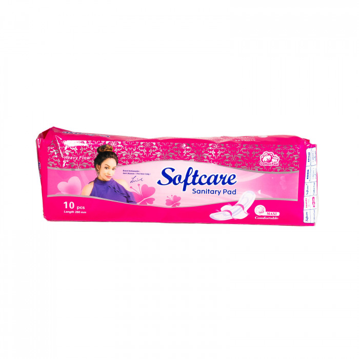 Softcare Sanitary Pads Long Pink - 10pc