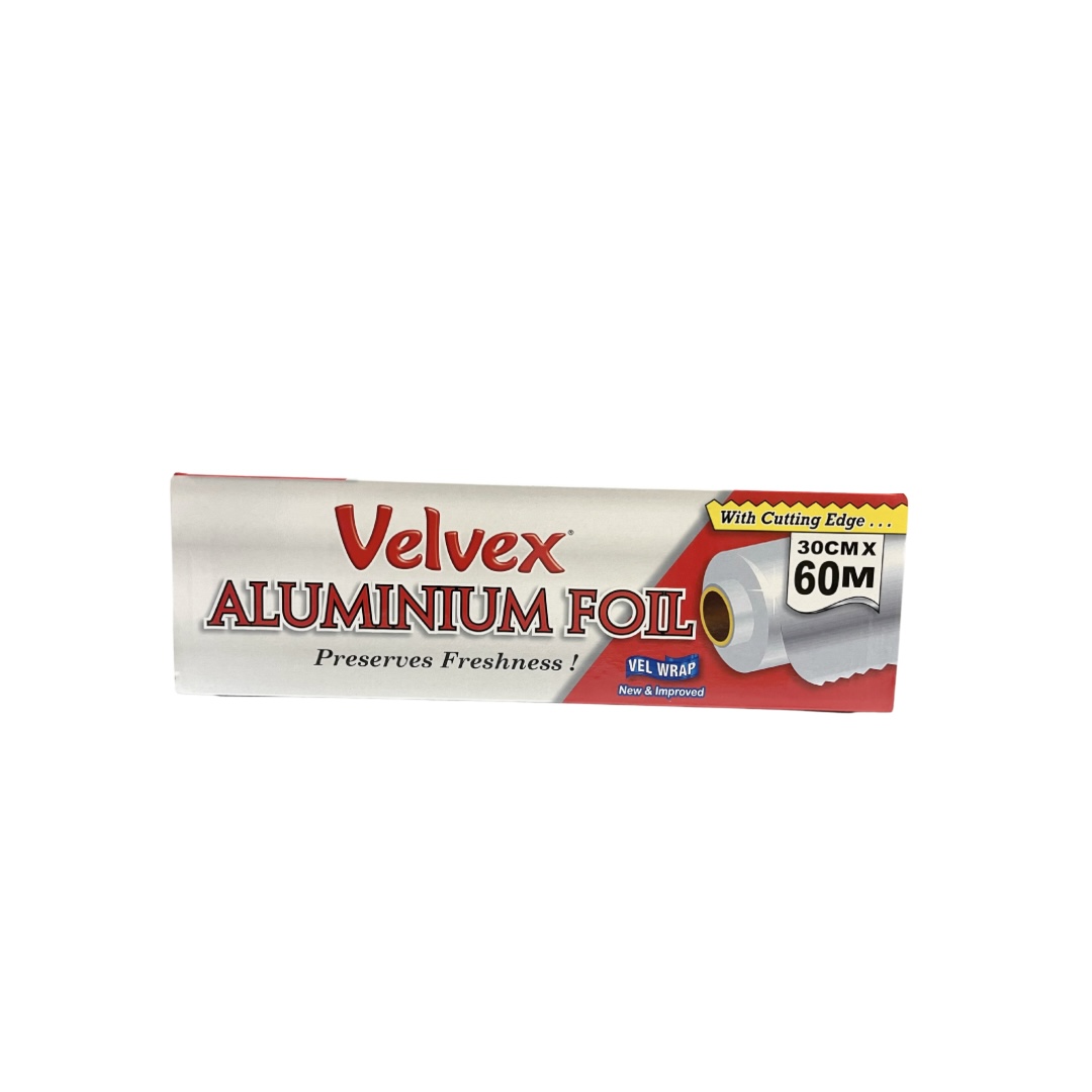 Velvex Aluminium Catering Foil 30cm x 60m